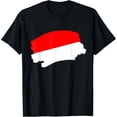 thumbnail image 1 of men and women can wear，Indonesian Flag Indonesia T-Shirt, 1 of 4