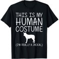 thumbnail image 1 of men and women can wear，Jackal Easy Halloween Human Costume Coyote Wolf DIY Gift T-Shirt, 1 of 4
