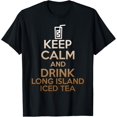 thumbnail image 1 of men and women can wear，Keep Calm And Drink Long Island Iced Tea Funny Cocktail T-Shirt, 1 of 4