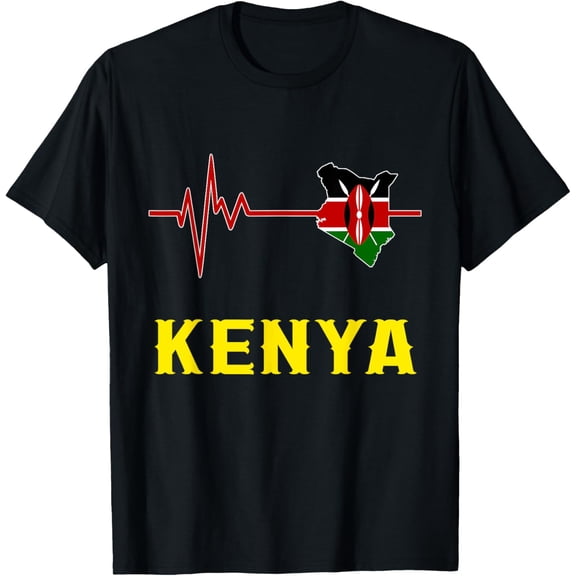 men and women can wear,Kenya,Kenya map,Flag of Kenya,Kenya Flag. T-Shirt