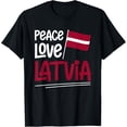 thumbnail image 1 of men and women can wear，Latvia Latvian Flag T-Shirt, 1 of 4