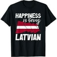 thumbnail image 1 of men and women can wear，Latvia Latvian Flag T-Shirt, 1 of 4