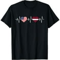 thumbnail image 1 of men and women can wear，Latvian heritage USA Latvia American Flag Latvian Flag T-Shirt, 1 of 4