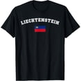 thumbnail image 1 of men and women can wear，Liechtenstein Flag Sport Competition Pride Vacation Souvenir T-Shirt, 1 of 4