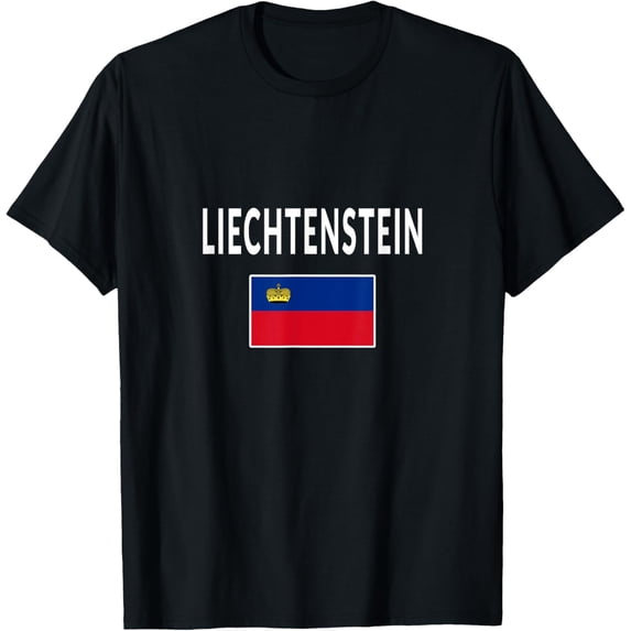men and women can wear,Liechtenstein T-shirt Tee Flag souvenir Gift Vaduz T-Shirt
