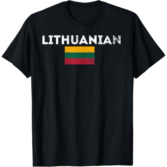 men and women can wear,Lithuania Lithuanian Flag T-Shirt