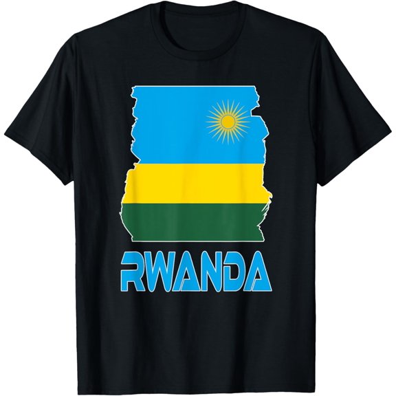 men and women can wear,Love Rwanda With Rwandan Flag Rwanda Pride T-Shirt