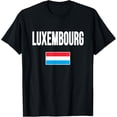 thumbnail image 1 of men and women can wear，Luxembourg Flag T-Shirt, 1 of 4