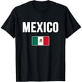 thumbnail image 1 of men and women can wear，Mexico Mexican Flag T-Shirt, 1 of 4