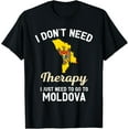 thumbnail image 1 of men and women can wear，Moldova Moldovan Flag Map Travel Gifts T-Shirt, 1 of 4