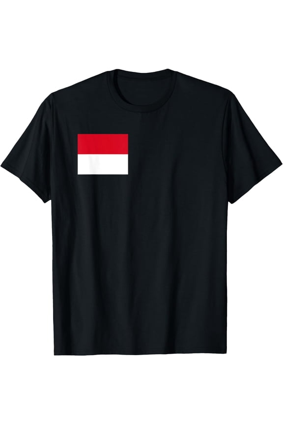 men and women can wear,Monégasque Flag of Monaco T-Shirt