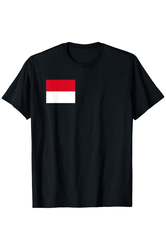 men and women can wear，Monégasque Flag of Monaco T-Shirt