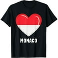 thumbnail image 1 of men and women can wear，Monaco Flag Jersey | Monacan T-Shirt, 1 of 4