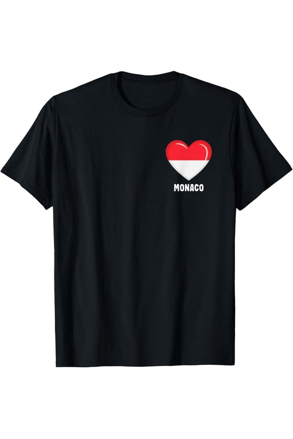 men and women can wear,Monaco Flag Shirt | Monacan T-Shirt
