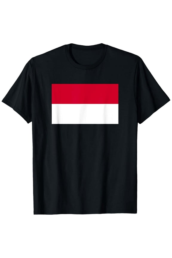 men and women can wear，Monaco flag T-Shirt T-Shirt