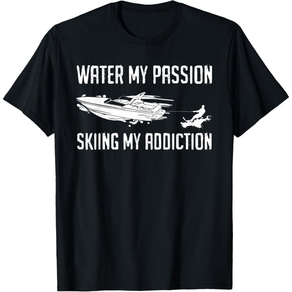 men and women can wear,Motor Boat Extreme Sports Water Skiing T-Shirt