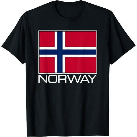 men and women can wear,NORWAY NATIONAL FLAG NORWEGIAN BANNER NORGE T-Shirt