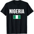 thumbnail image 1 of men and women can wear，Nigeria Nigerian Flag T-Shirt, 1 of 4
