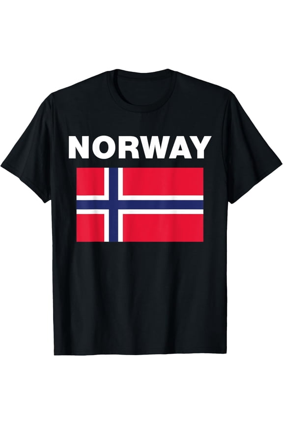 men and women can wear,Norway Norwegian Flag Heritage T-Shirt
