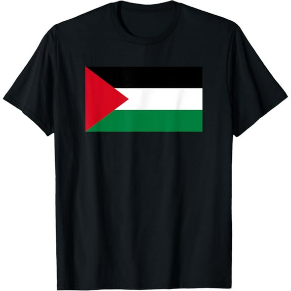 men and women can wear,PALESTINE Flag T-Shirt (Palestinian Flag) T-Shirt