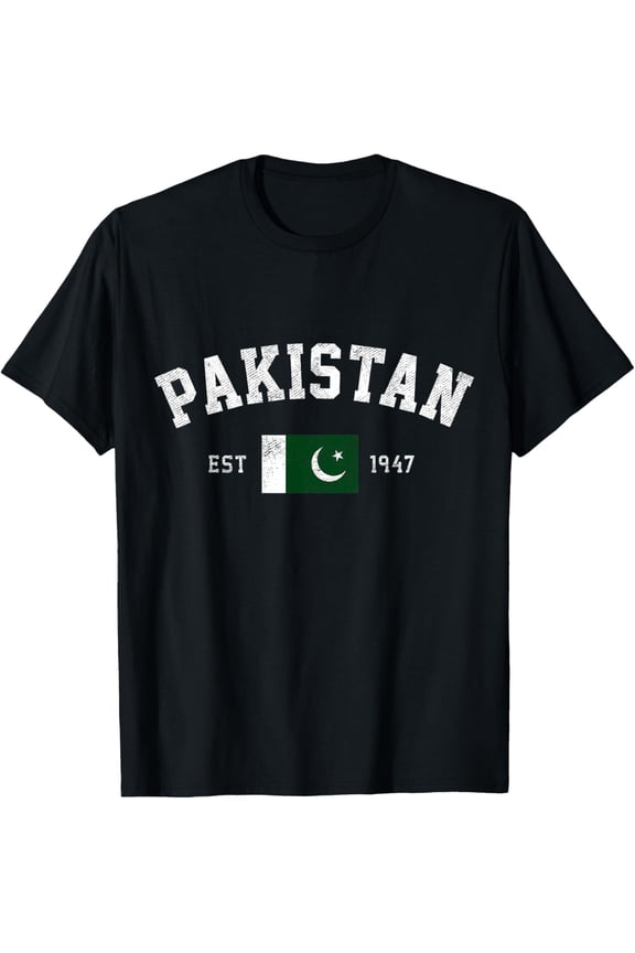 men and women can wear,Pakistan Est. 1947 Pakistani Flag Independence Day T-Shirt