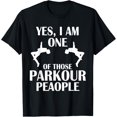 thumbnail image 1 of men and women can wear，Parkour People Funny Parkour Practice Lover Graphic T-Shirt, 1 of 4