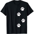 thumbnail image 1 of men and women can wear，Paw Print Dog Cat Pet Lover T-Shirt, 1 of 4