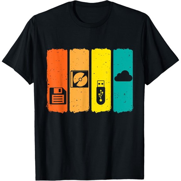 men and women can wear,Programmer Cloud Programming Memory Evolution Retro Vintage T-Shirt