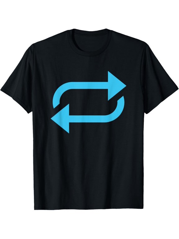 men and women can wear,Repeat Symbol Loop Symbol costume T-Shirt