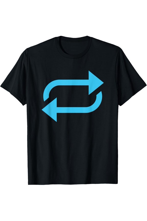 men and women can wear,Repeat Symbol Loop Symbol costume T-Shirt