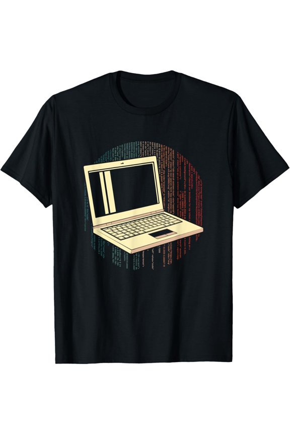 men and women can wear,Retro Coder Developer Programming Coding Vintage Programmer T-Shirt