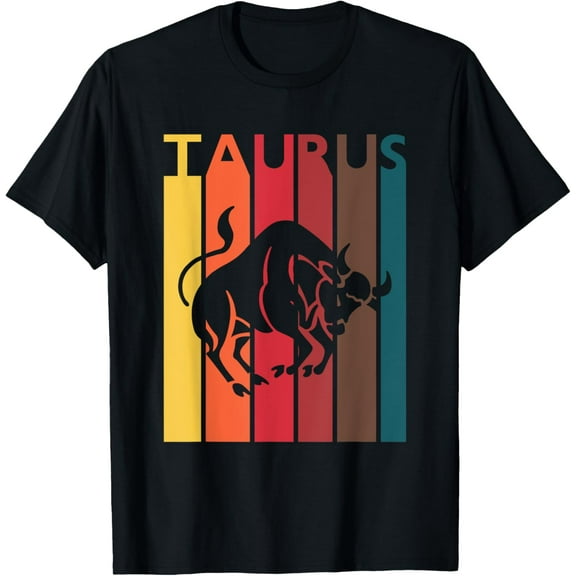 men and women can wear,Retro Taurus Zodiac Sign April May Birthday Gift Taurus T-Shirt