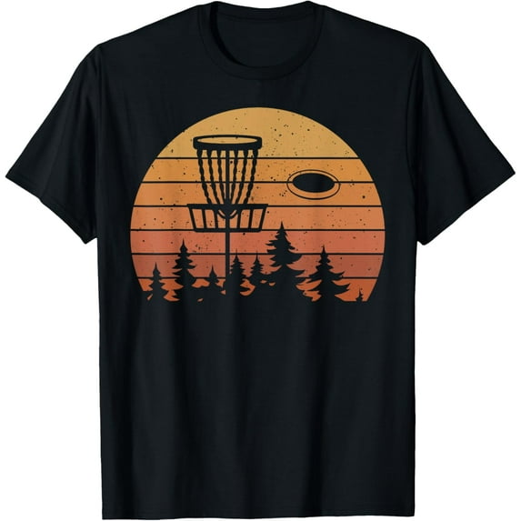 men and women can wear,Retro Vintage Disc Golf Players Flying Disc Golfers Frisbee T-Shirt