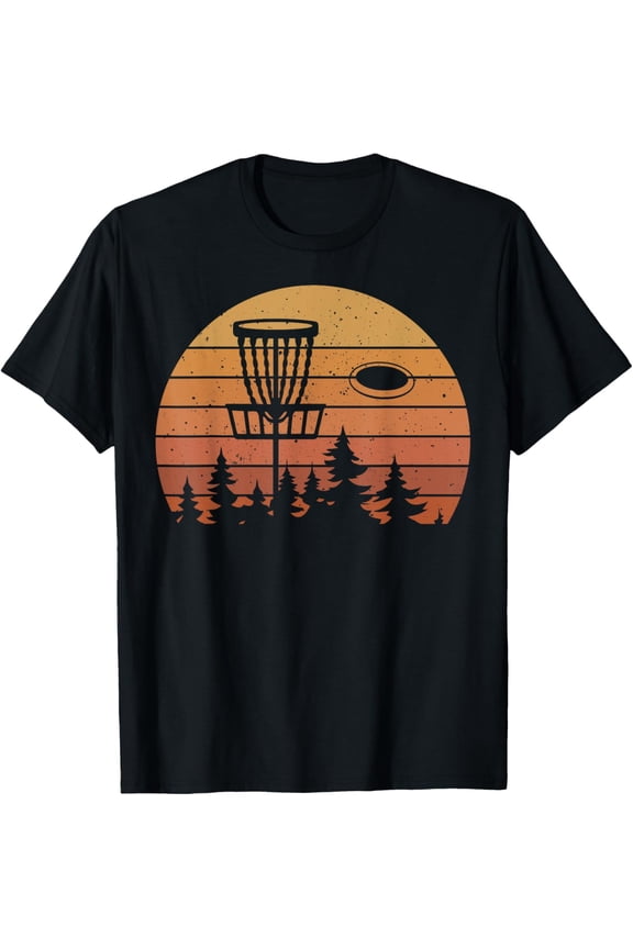 men and women can wear,Retro Vintage Disc Golf Players Flying Disc Golfers Frisbee T-Shirt