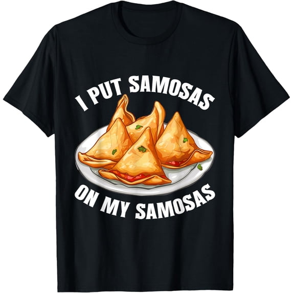 men and women can wear,Samosas Wraps Vegan Samosa Lover Indian Food Samosa T-Shirt