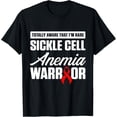 thumbnail image 1 of men and women can wear，Sickle Cell Anemia Survivor Aware Anemic Warrior T-Shirt, 1 of 4