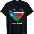 thumbnail image 1 of men and women can wear，South Sudanese Flag Shirt | Sudanese T-Shirt, 1 of 4