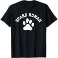 thumbnail image 1 of men and women can wear，Spare Human Paw Print | Dog & Cat Fun | Animal Rescue Gift T-Shirt, 1 of 4