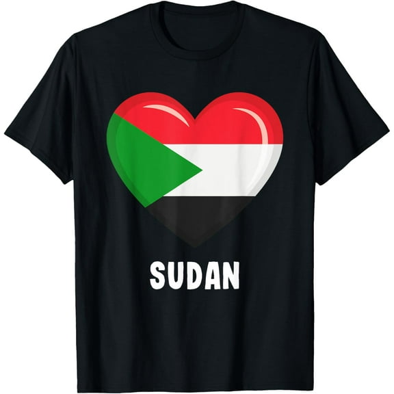 men and women can wear，Sudanese Flag Shirt | Sudanese T-Shirt