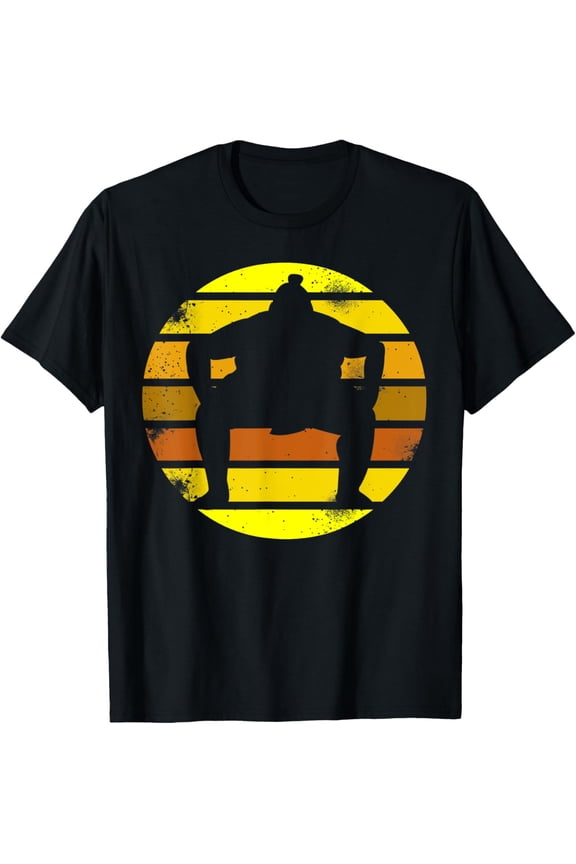men and women can wear,Sumo Retro Wresting Japan Fight T-Shirt