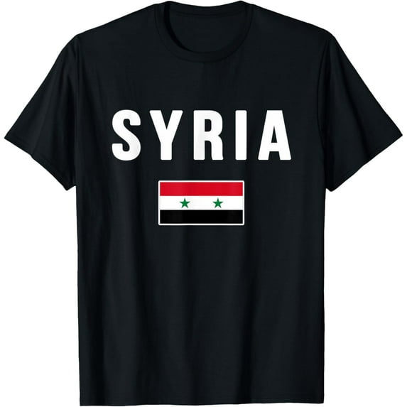 men and women can wear,Syria Syrian Flag T-Shirt