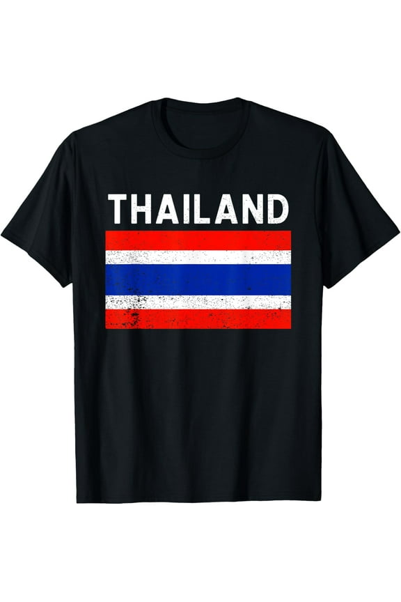 men and women can wear， Thailand Thai Flag T-Shirt