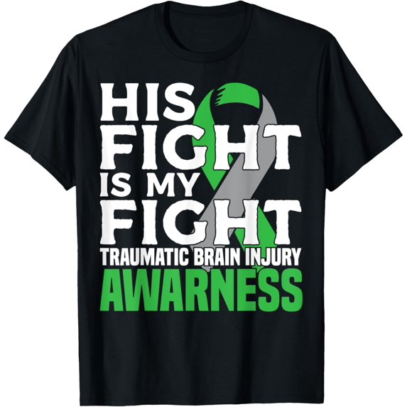 men and women can wear,Traumatic Brain Injury Awareness TBI Awareness Green apparel T-Shirt