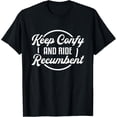 thumbnail image 1 of men and women can wear，Trike Bike Recumbent Bike Vintage Retro Biker Funny Tricycle T-Shirt, 1 of 4