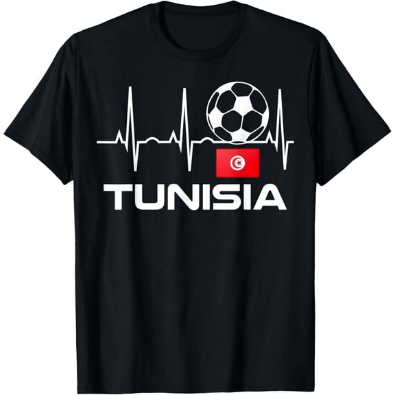 men and women can wear，Tunisia Soccer Jersey Shirt - Tunisian Football T-Shirt T-Shirt
