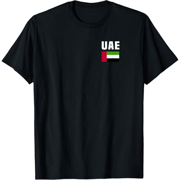 men and women can wear,UAE Flag Pocket Design Love Dubai Vacation Souvenir T-Shirt