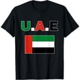 thumbnail image 1 of men and women can wear，Uae,United Arab Emirates,Emarati,uae flag. T-Shirt, 1 of 4