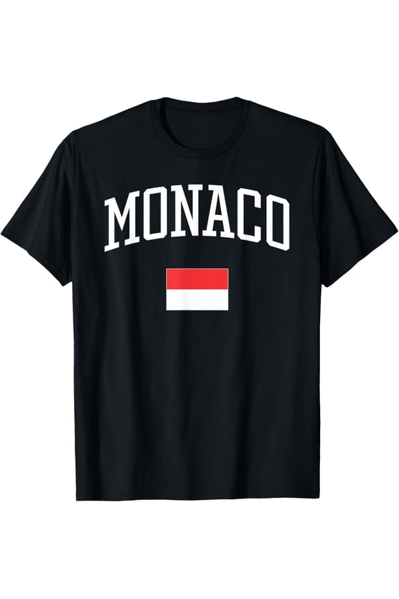 men and women can wear,Vintage Flag of Monaco Love Your Country T-Shirt