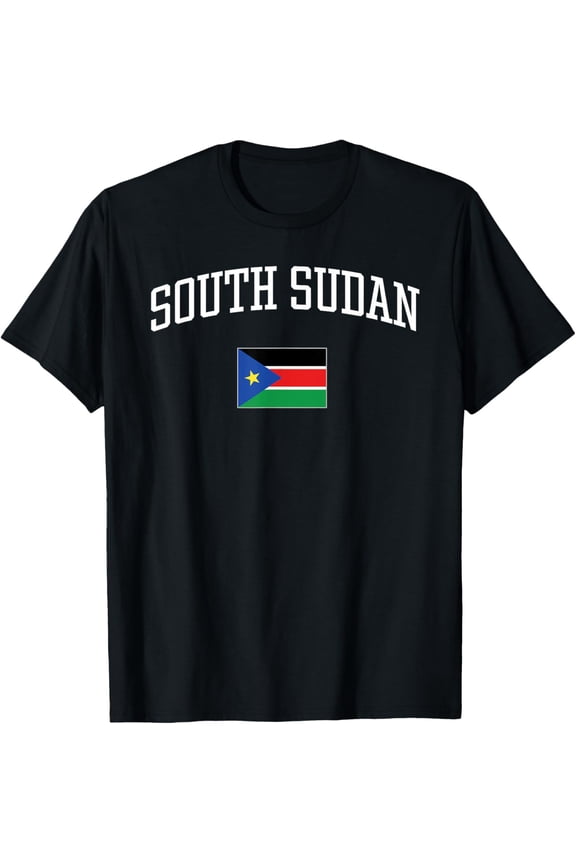 men and women can wear,Vintage Flag of South Sudan Love Your Country T-Shirt