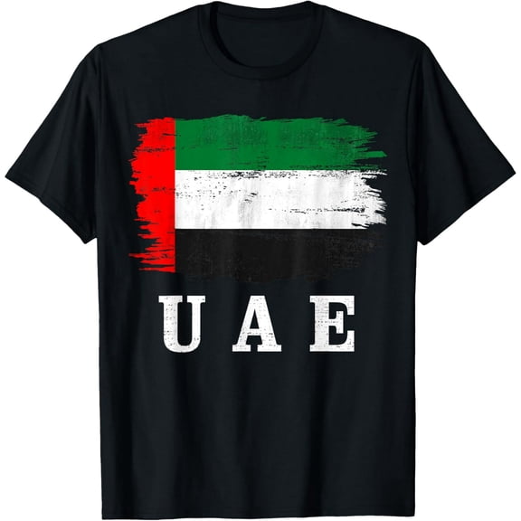 men and women can wear,Vintage United Arab Emirates Flag For UAE Gift T-Shirt